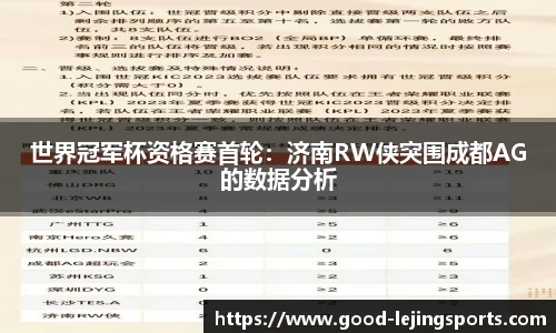 世界冠军杯资格赛首轮：济南RW侠突围成都AG的数据分析